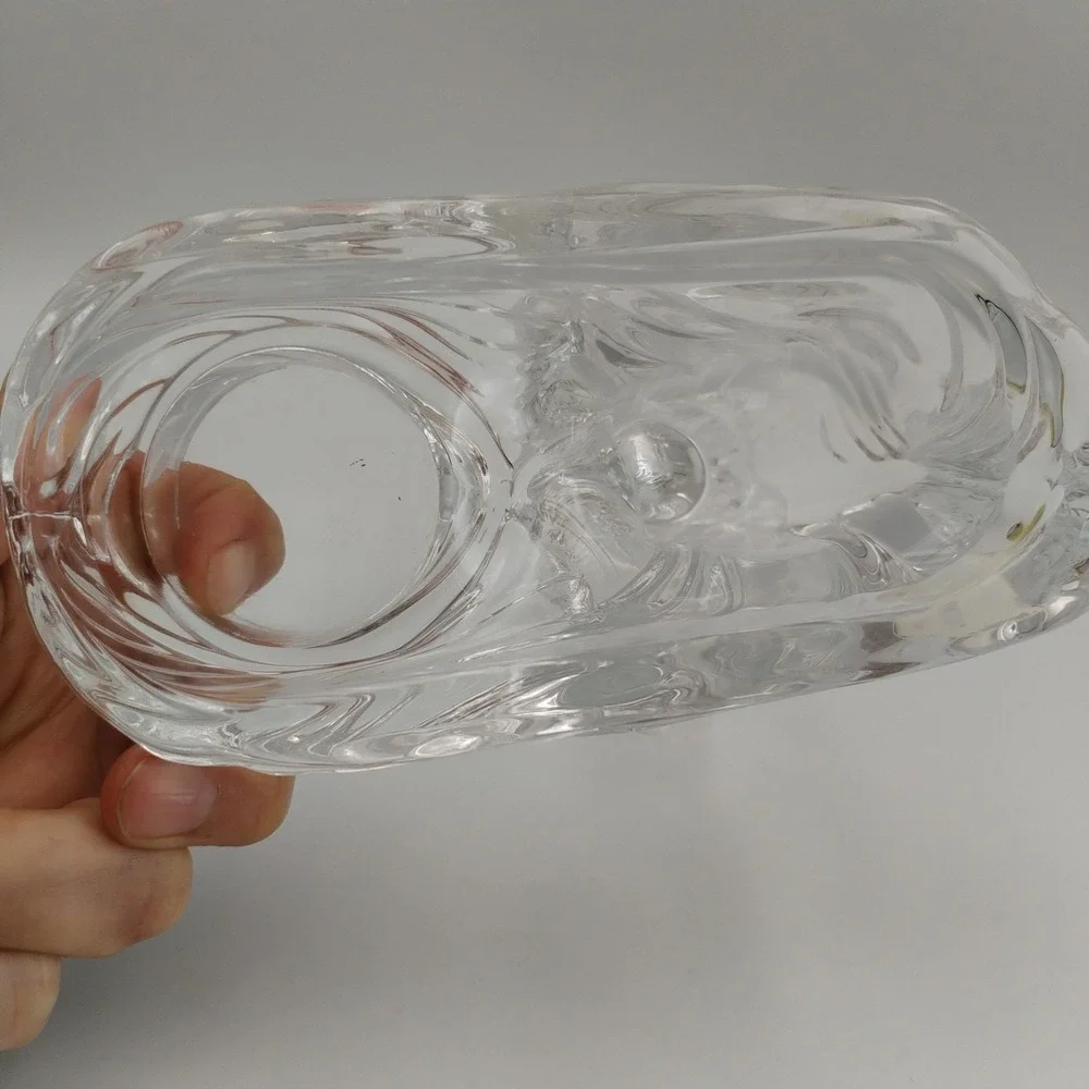 Vintage DePlomb Lead Crystal Kneeling Praying Angel Votive Candle Holder USA 6